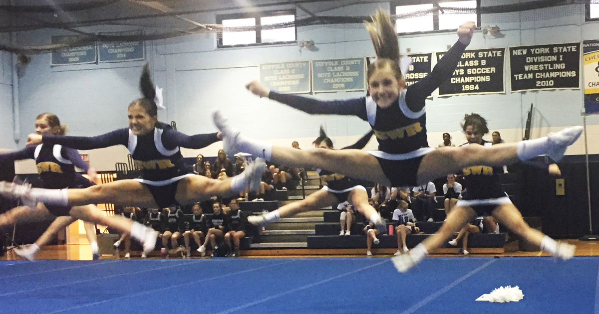 Swrms Cheer Cheerleading: New routine brings SWR fourth place - Riverhead News ...