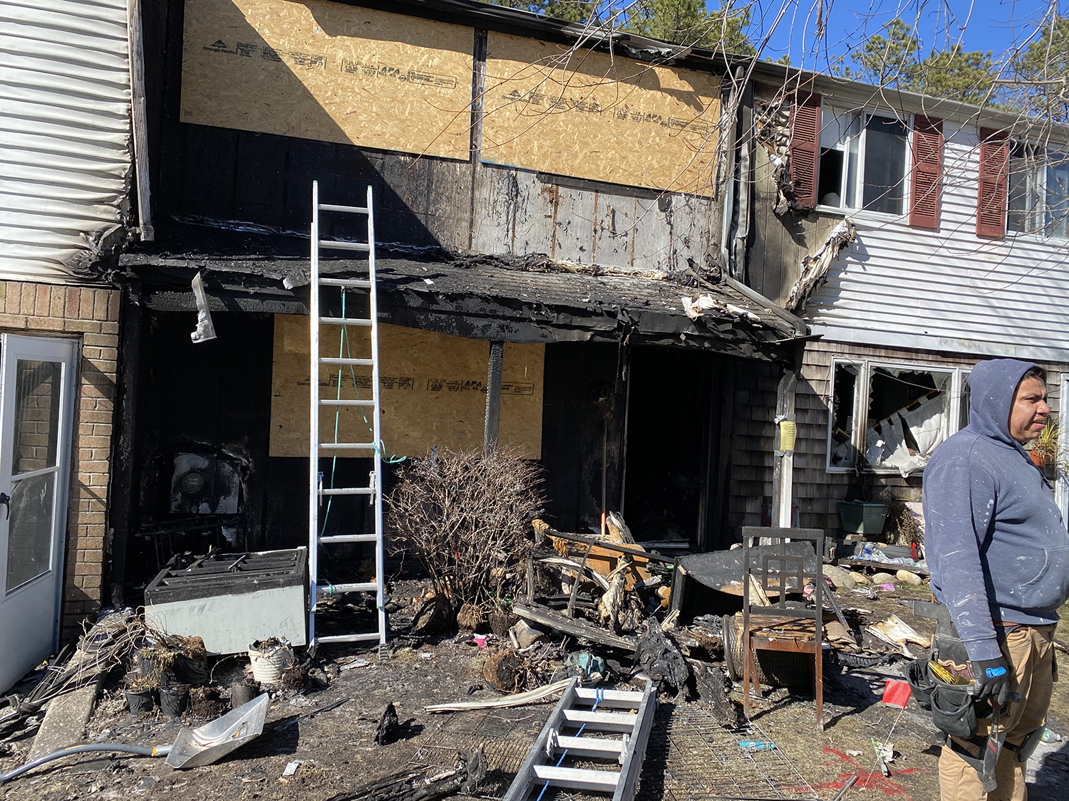 Morning fire damages multiple units at Calverton Hills apartment complex Riverhead News Review