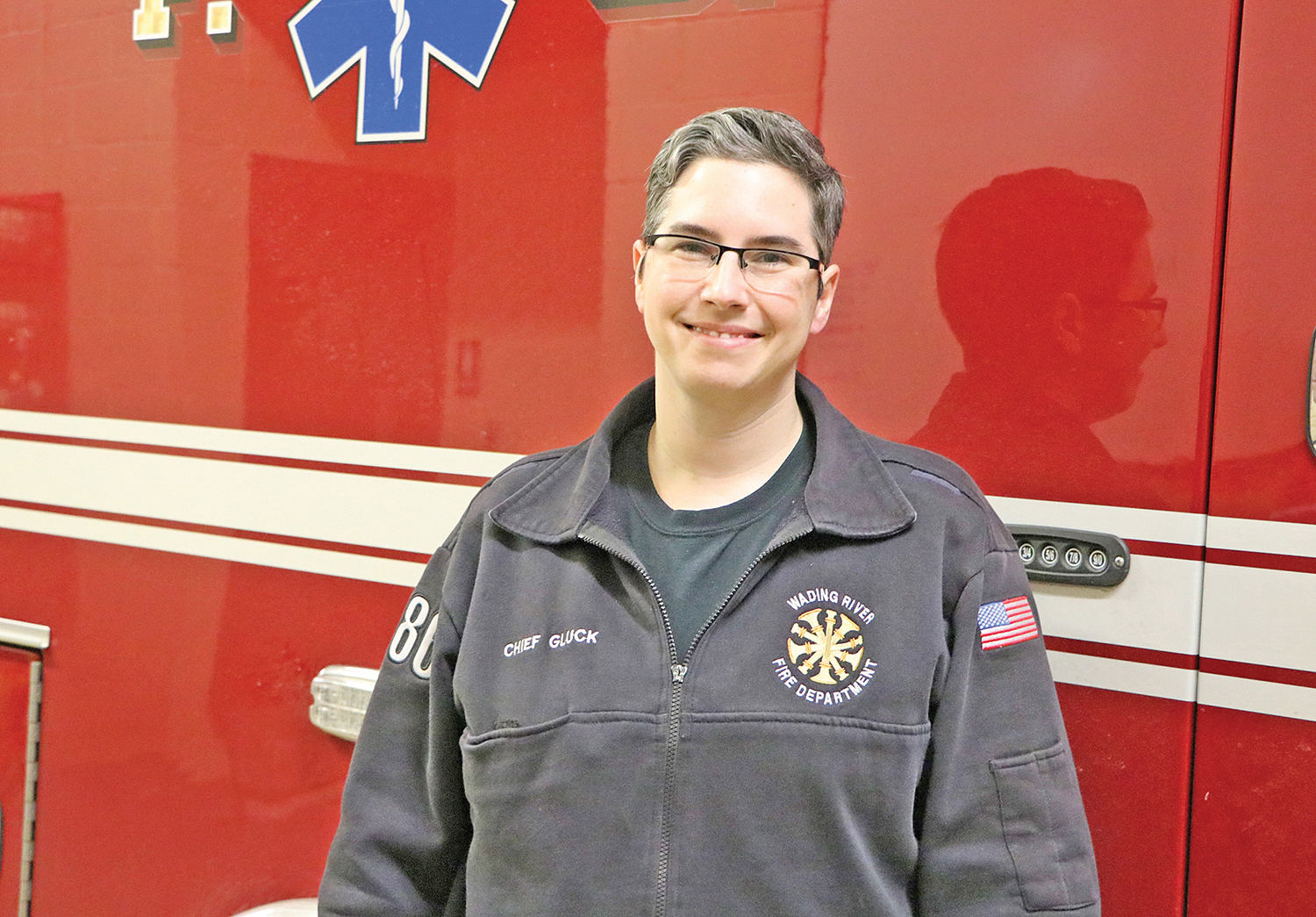 Wading River FD names first female chief, 5M Calverton intersection