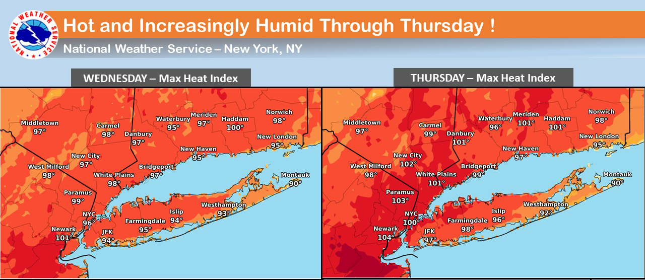 NWS issues heat advisory for Wednesday; towns open cooling centers ...