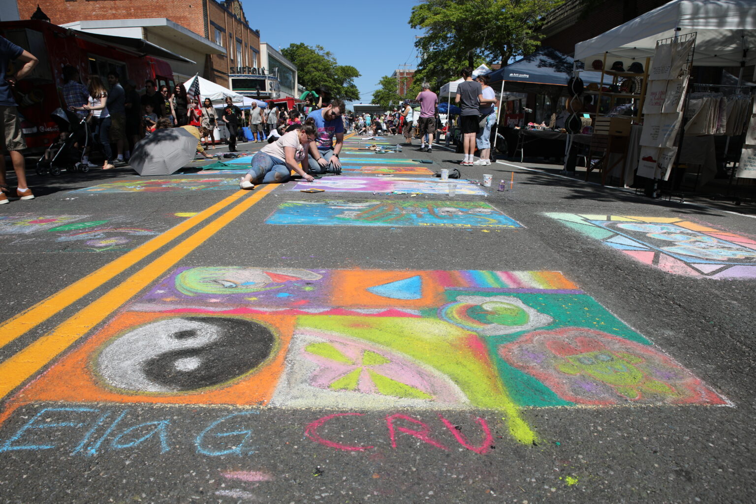 Riverhead's street painting festival turns 28 this Sunday Riverhead