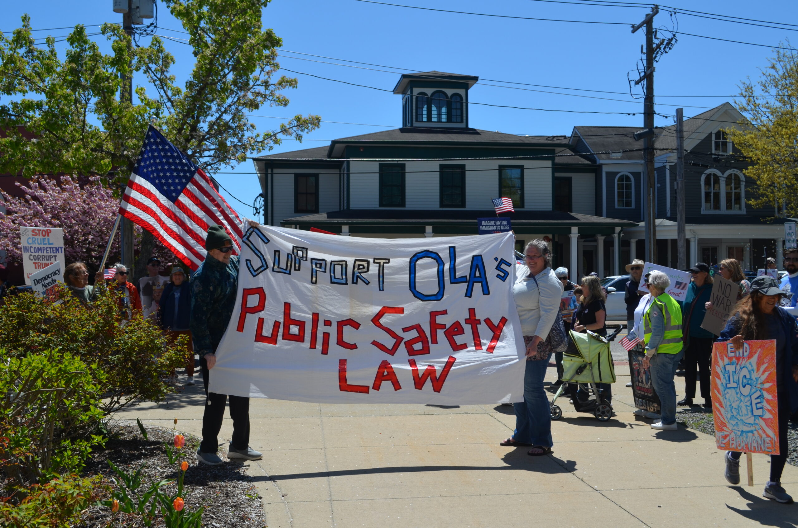Riverhead May Day rally supports small businesses, OLA public safety law