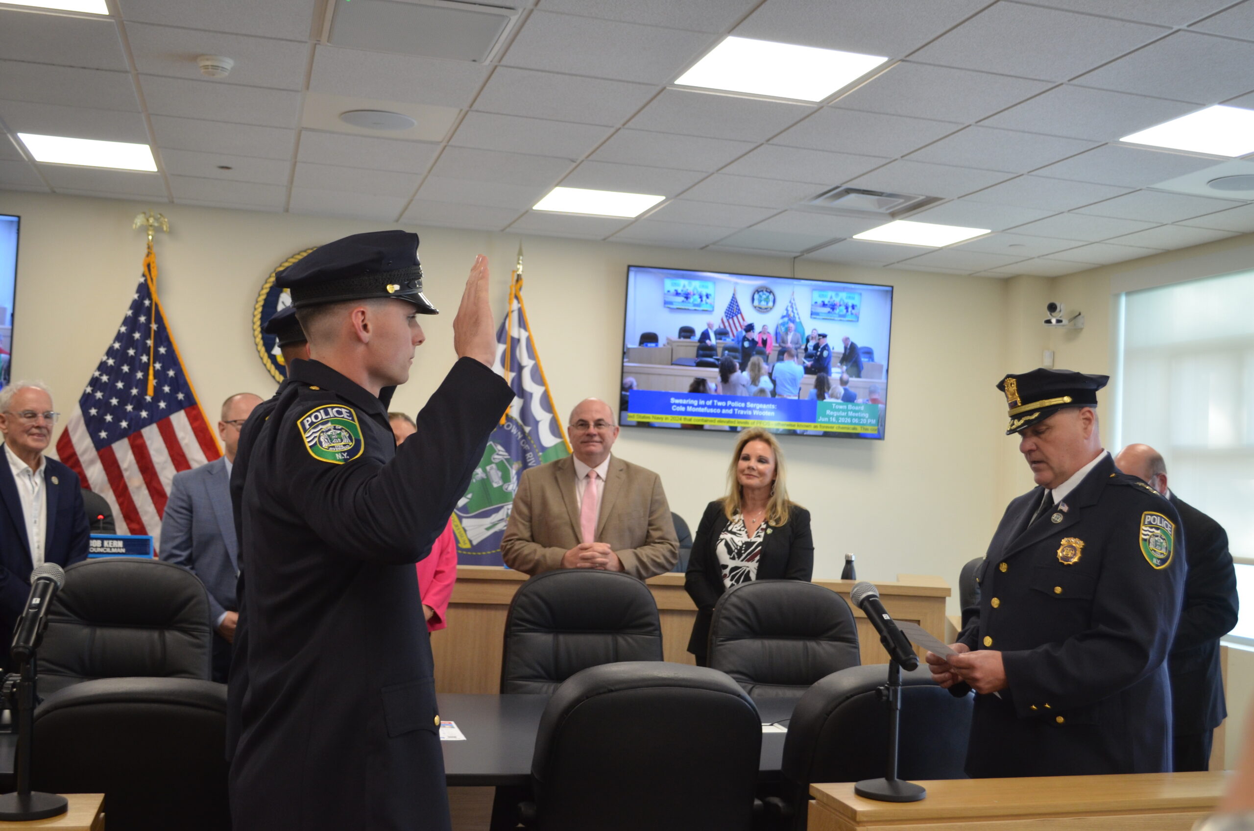 Two Riverhead police officers promoted to sergeants