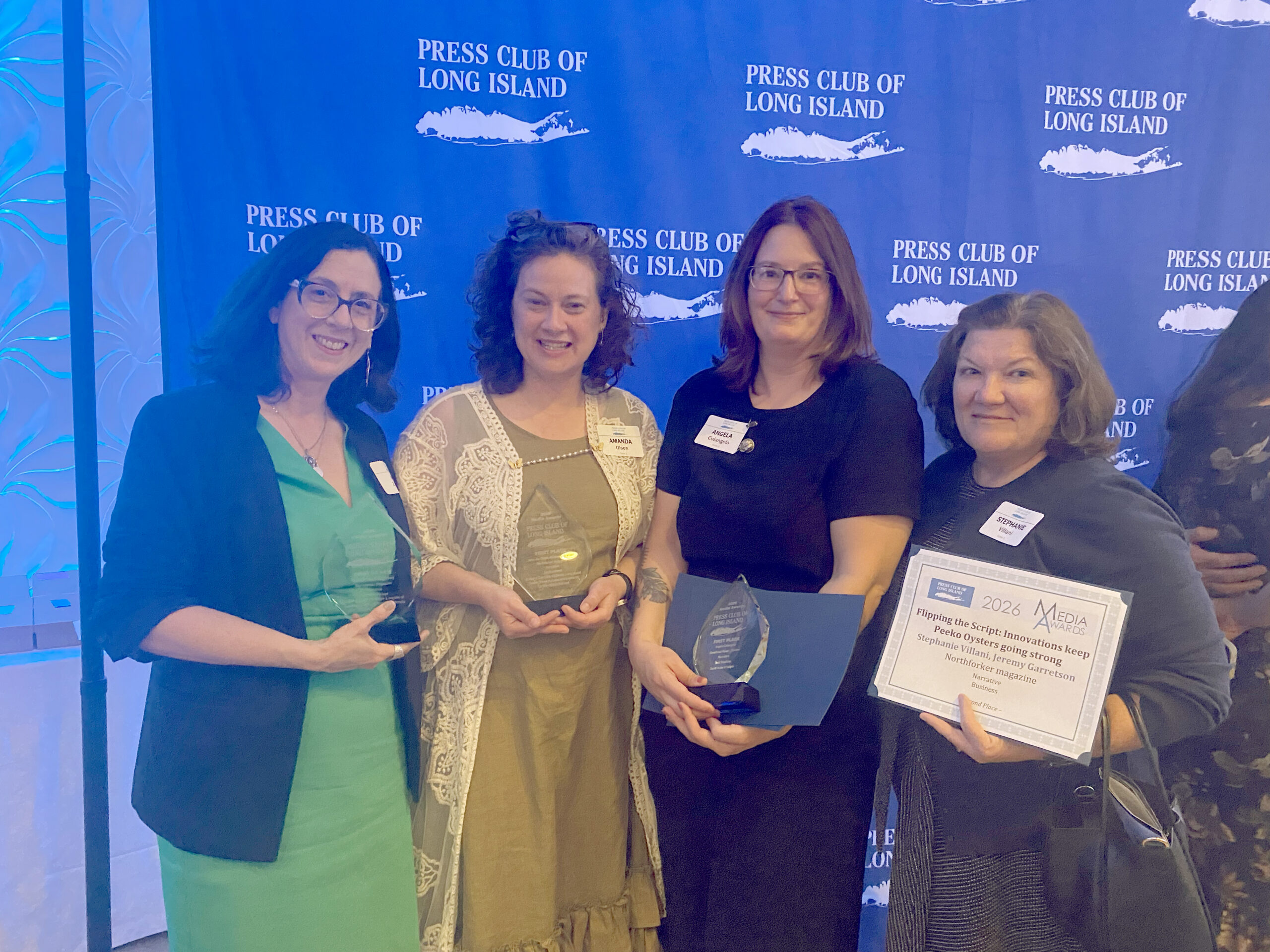 TRMG staffers awarded journalism honors from Press Club of Long Island