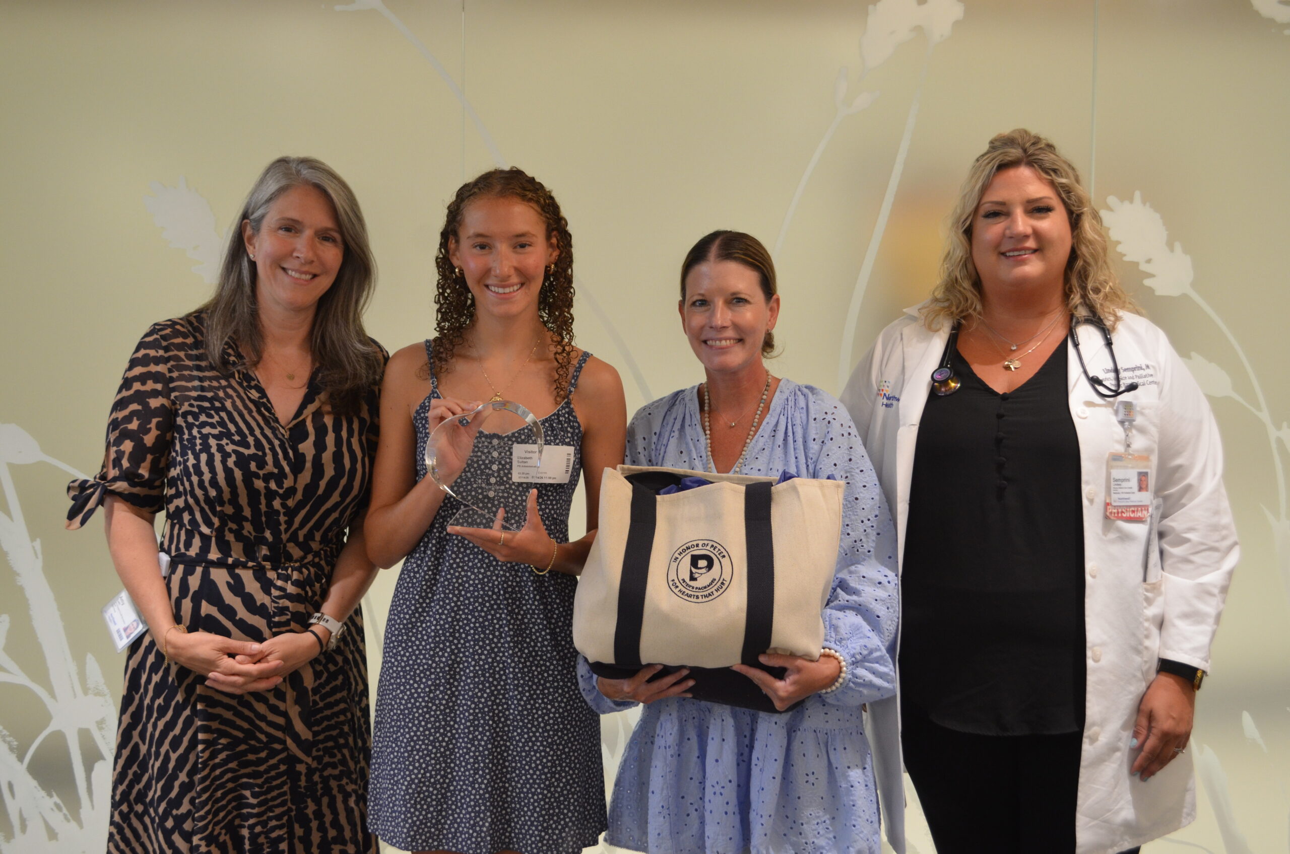 Peter Sultan's daughter donates grief care packages to PBMC a year after his tragic death