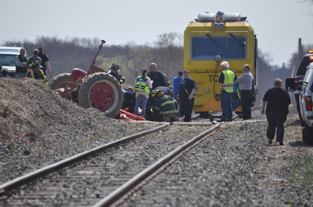 Cops: Train collides with tractor in Laurel, one man injured - The ...