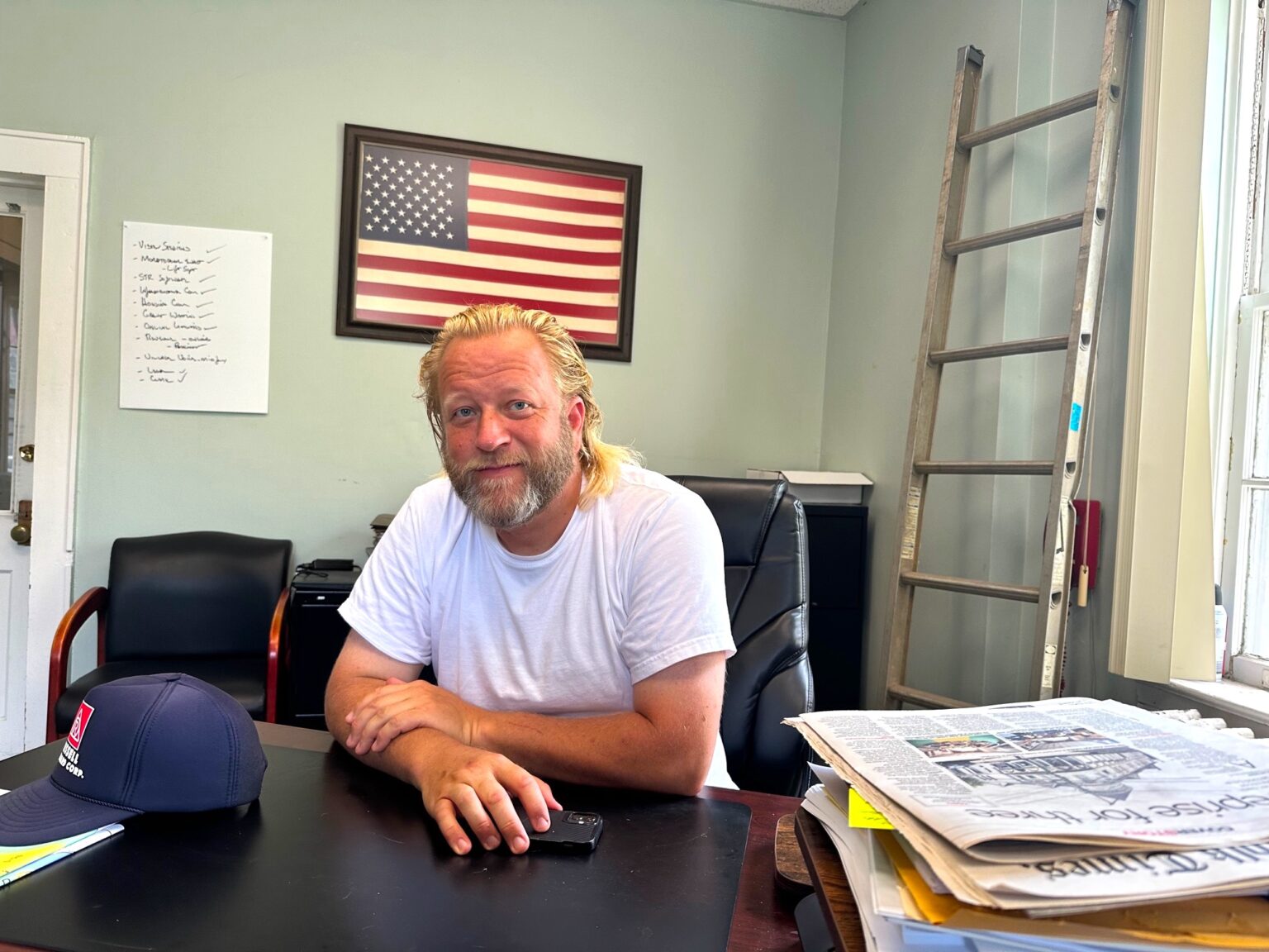 After three months in office, Greenport's new mayor is settling in