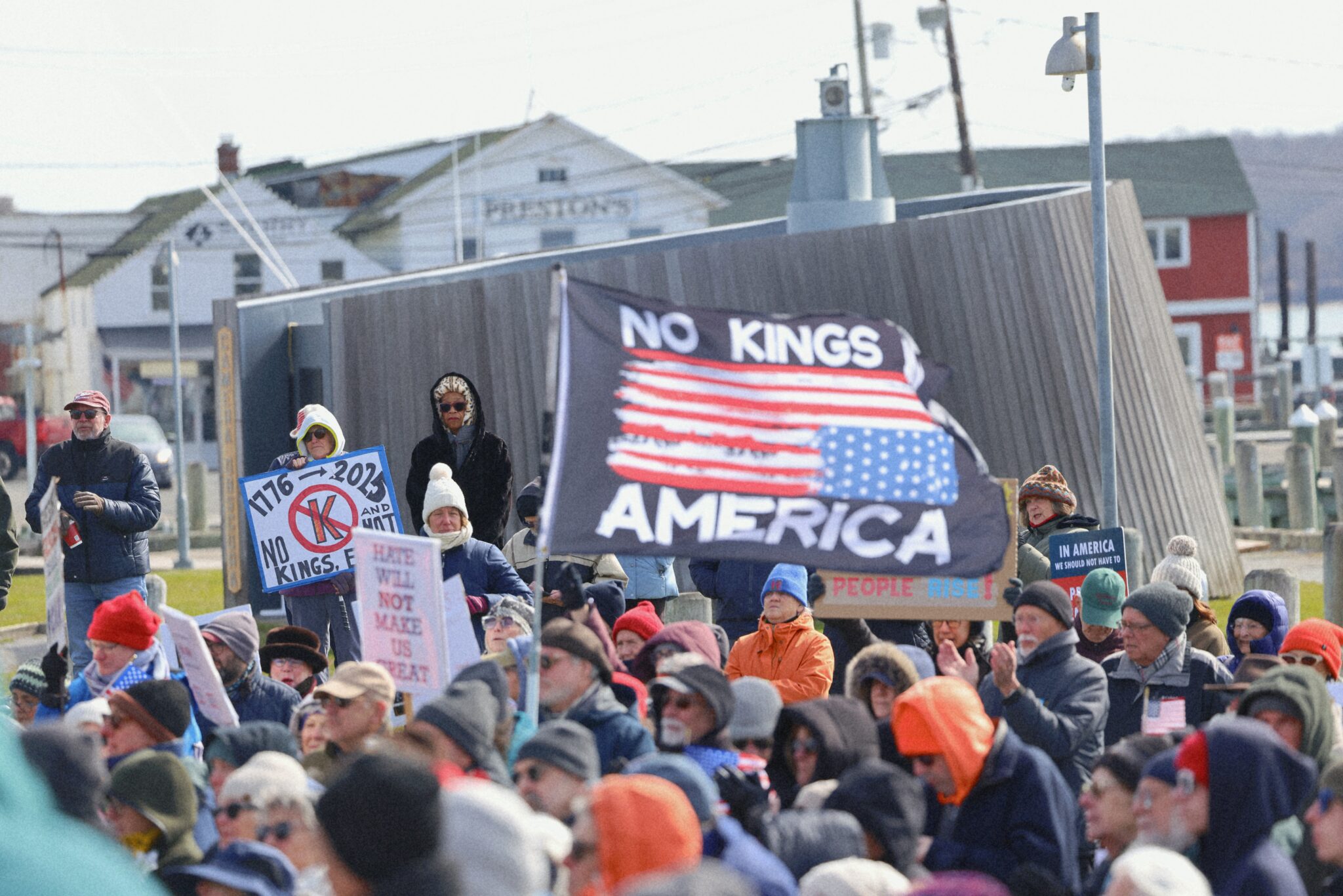‘No Kings’ rally draws hundreds to Greenport - The Suffolk Times