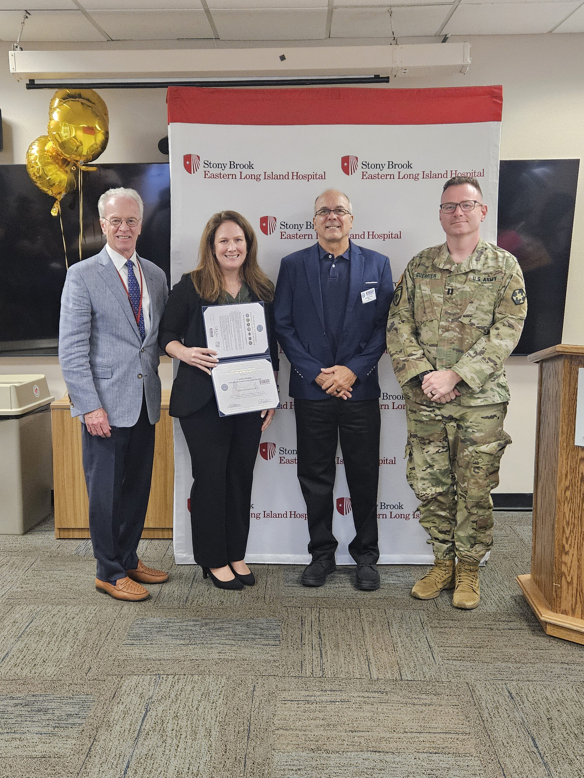 SBELIH administrator receives Patriot Award for supporting military employees