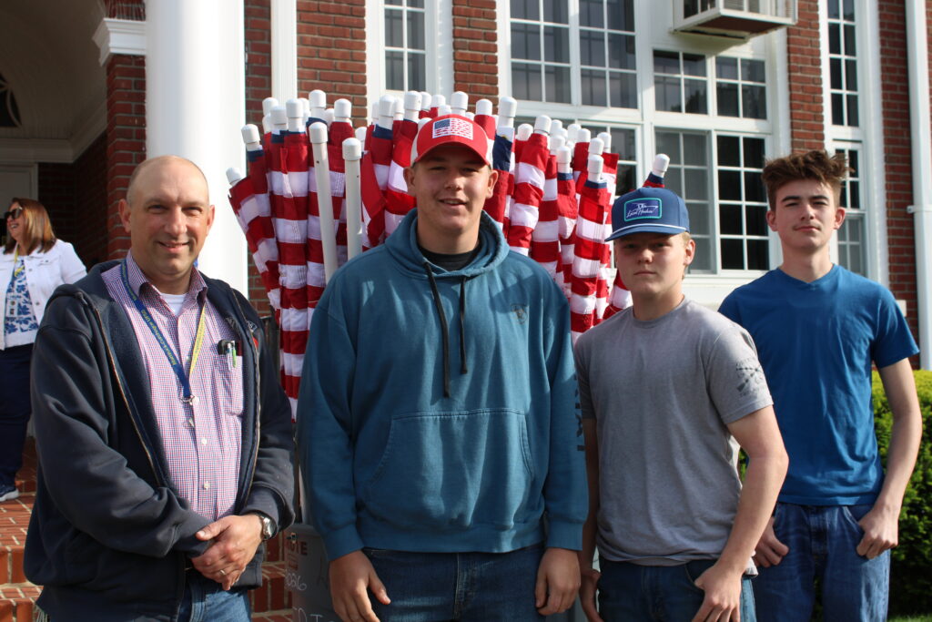 Mattituck students celebrate America’s 250th, honor veterans with flag ceremony, time capsule