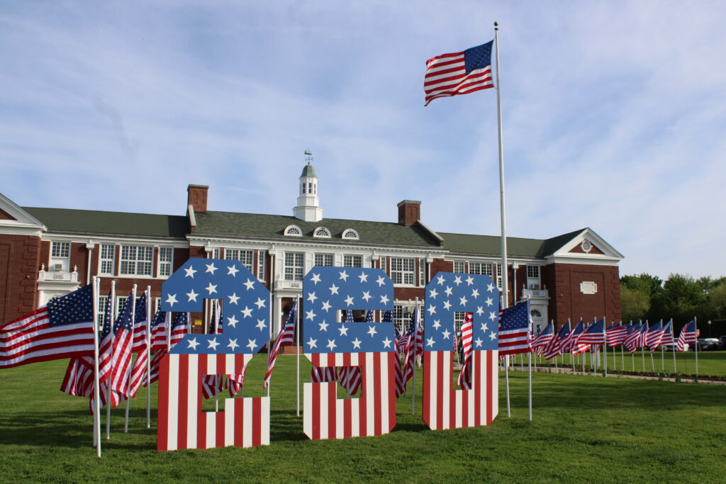Mattituck students celebrate America’s 250th, honor veterans with flag ceremony, time capsule
