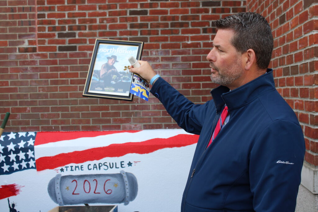 Mattituck students celebrate America’s 250th, honor veterans with flag ceremony, time capsule
