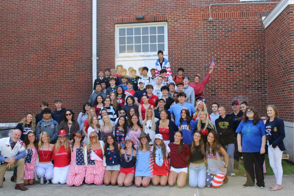 Mattituck students celebrate America’s 250th, honor veterans with flag ceremony, time capsule