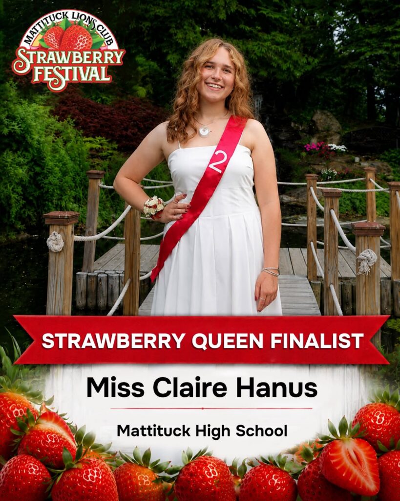 Who will wear the Strawberry Queen crown in Mattituck this year?