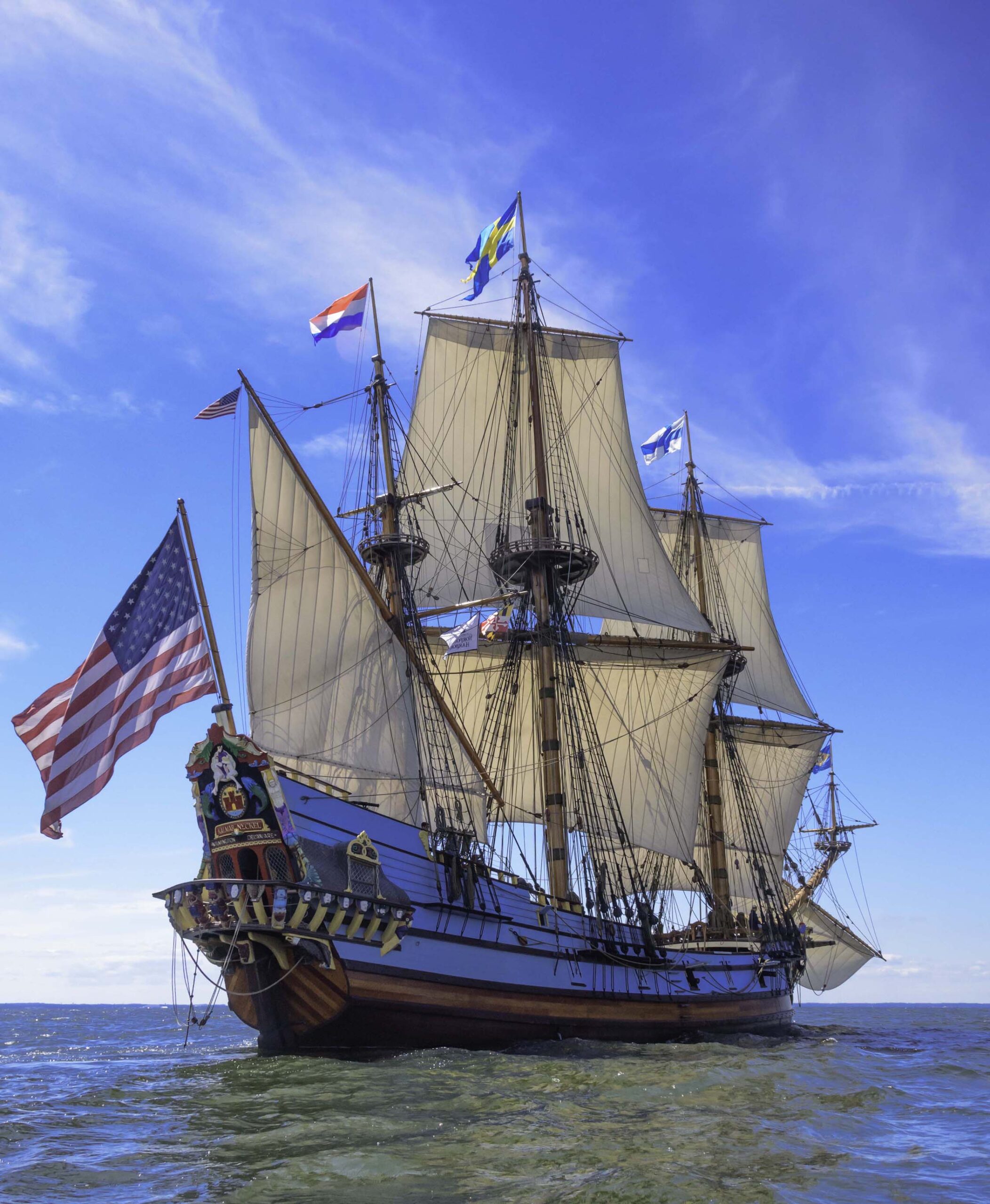 Tall Ship KALMAR NYCKEL Sails in Greenport - Northforker